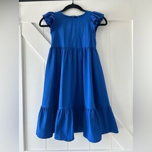 Girls Royal Blue Maxi Dress, 6-7